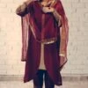 Sarang Kaur Maroon Nizam Kurta Set