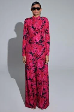 REIK Pink & Black Noir Jumpsuit