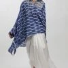 Krishna Mehta Indigo Tie-dye Cape Tunic