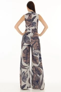 KoAi Brown And Cream Floral Bow Tie Jumpsuit 11 KoAi Brown And Cream Floral Bow Tie Jumpsuit -Echo Clothing Store 17723koia22 6