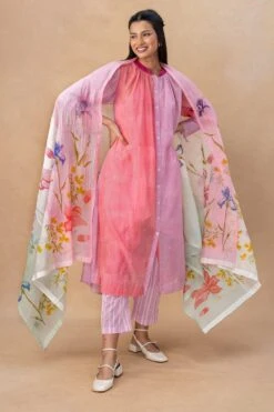 Vineet Rahul Frieda Bougainville And Lily Garden Dupatta