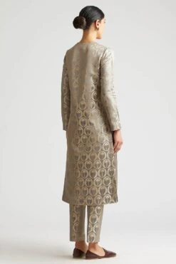 Kshitij Jalori Tangier Shadow Grey Kurta & Pant Set -Echo Clothing Store 18002 18101sg 4