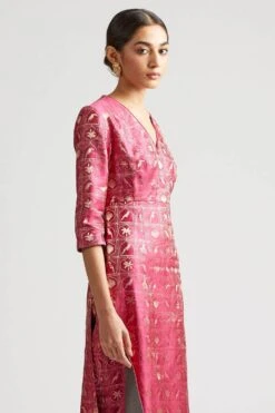 Kshitij Jalori Zanzibar Mulberry Kurta & Pant Set -Echo Clothing Store 18004hs 20103p 3