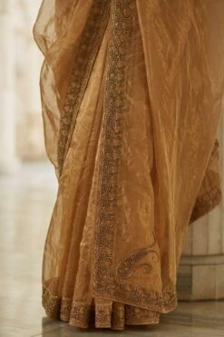 OhFab Gold Ujjwal Sari -Echo Clothing Store 1802oht33 3