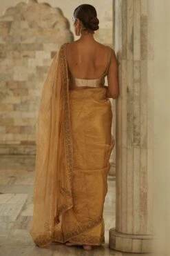 OhFab Gold Ujjwal Sari -Echo Clothing Store 1802oht33 6