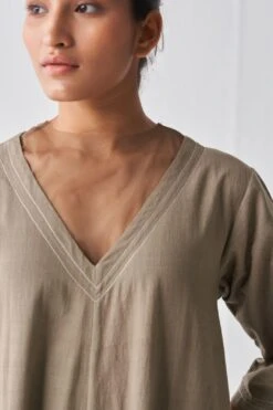 Three Sage Broad Leg Jumpsuit & Fringe Scarf -Echo Clothing Store 18223toc54 5