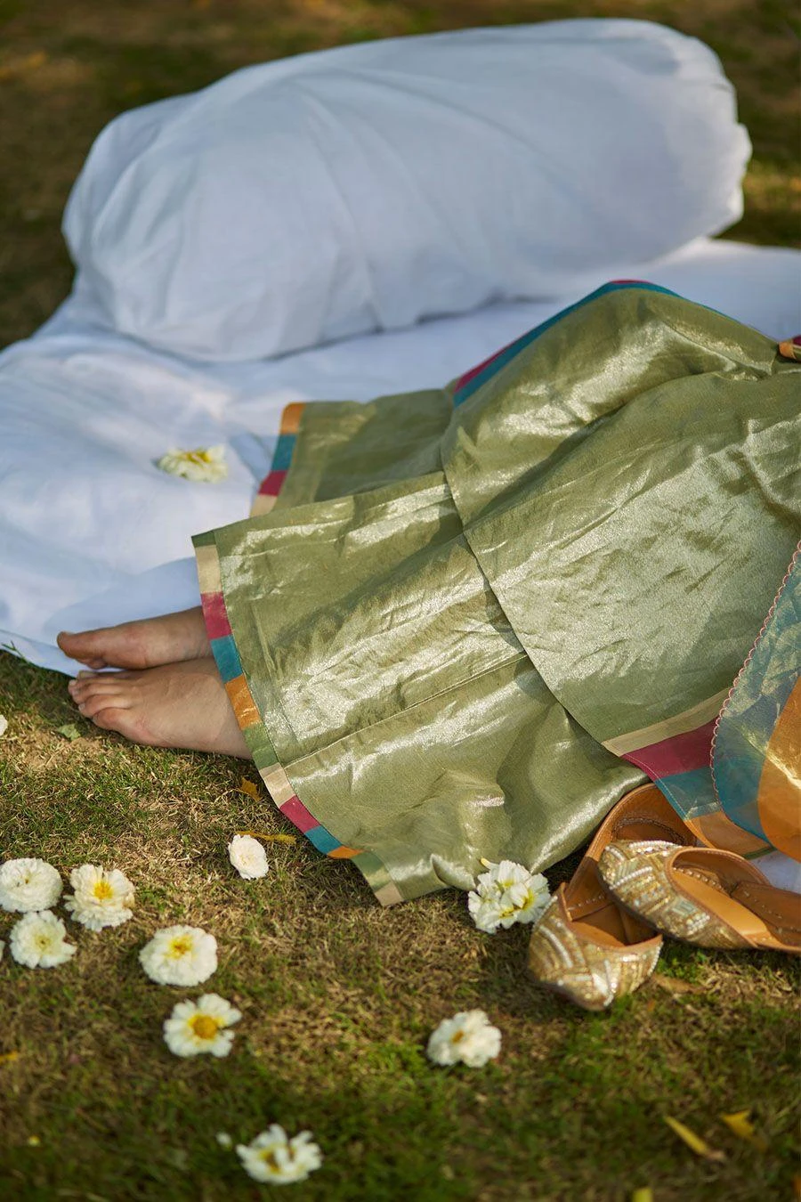 OhFab Sage Green Tulsi Ijjar Pants 2 OhFab Sage Green Tulsi Ijjar Pants - Image 2