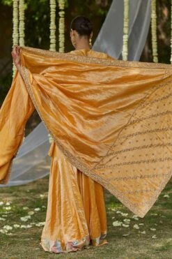 OhFab Kesari Handwoven Dupatta -Echo Clothing Store 182or14 3