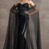 Tarun Tahiliani Black Tulle Gown