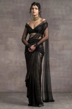 Tarun Tahiliani Metallic Gauze Concept Sari