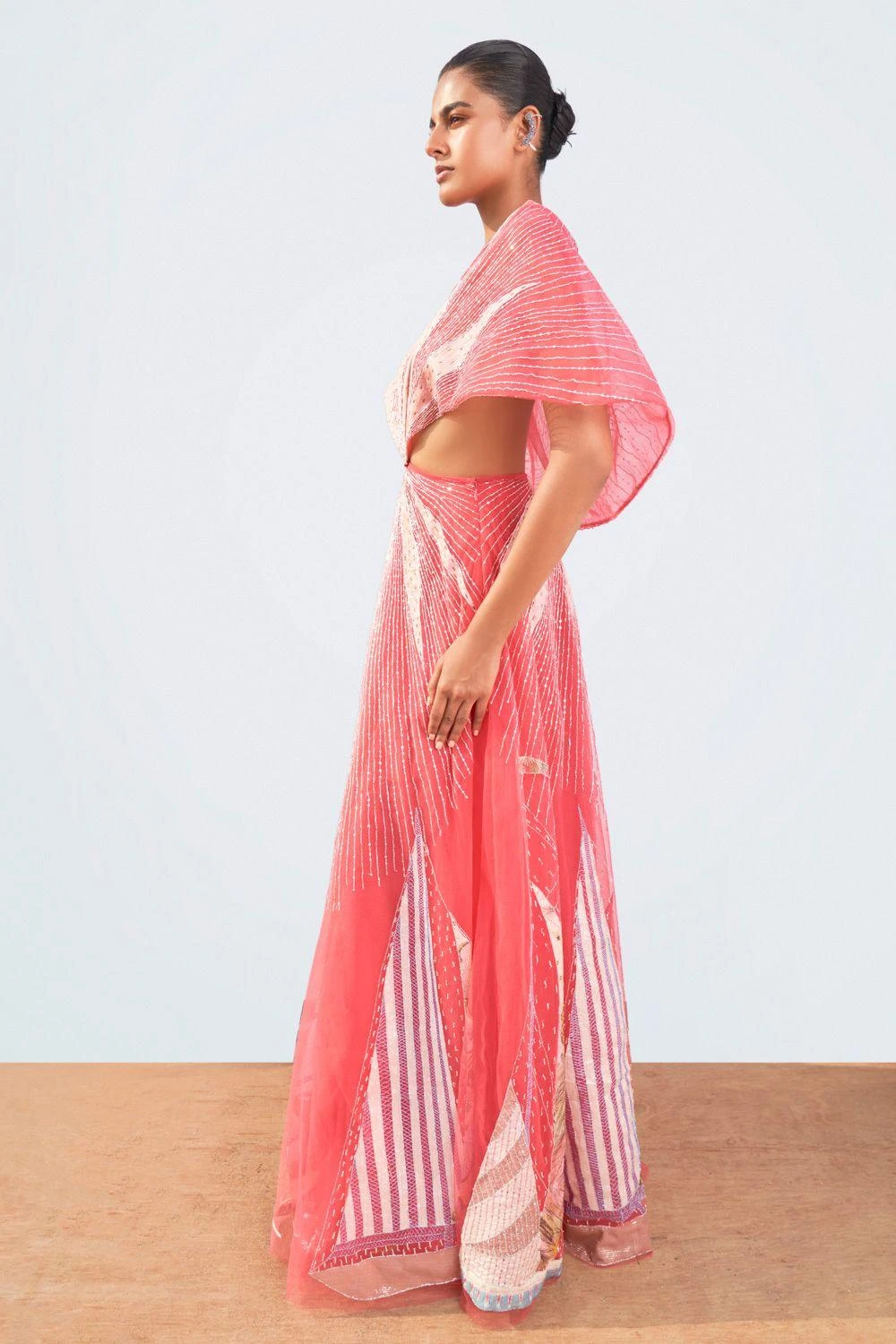 Aisha Rao Magenta Starboard & Port Gown 2 Aisha Rao Magenta Starboard & Port Gown - Image 2