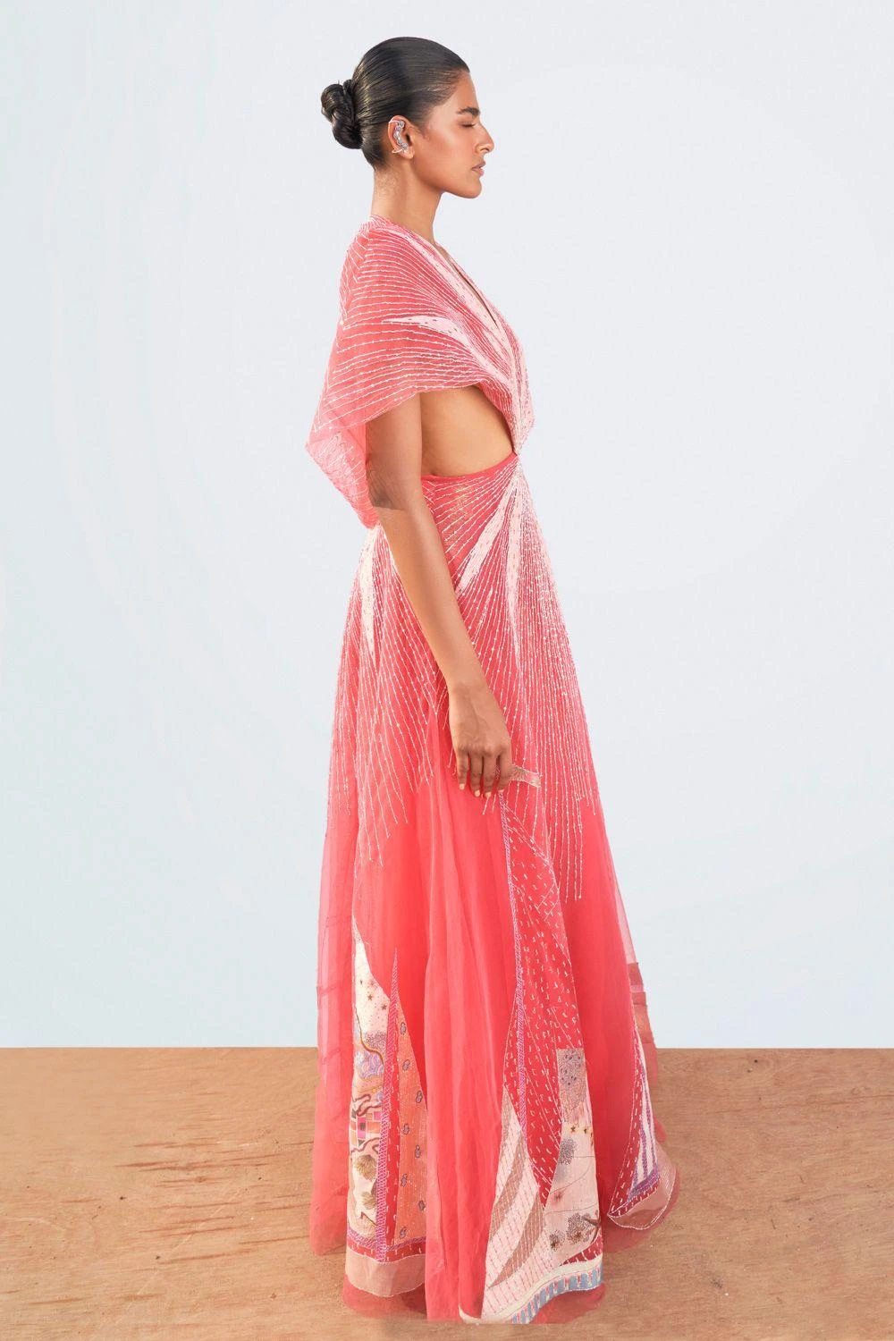 Aisha Rao Magenta Starboard & Port Gown 3 Aisha Rao Magenta Starboard & Port Gown - Image 3