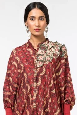 Divya Sheth Hand Block Printed Silk Jumpsuit -Echo Clothing Store 191ds7 4