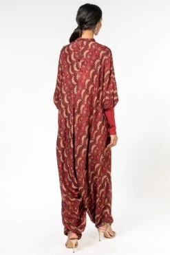 Divya Sheth Hand Block Printed Silk Jumpsuit -Echo Clothing Store 191ds7 5