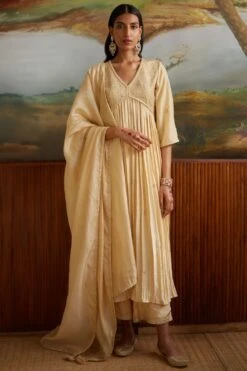 Punit Balana Buttercup Resham Embellished Anarkali Set