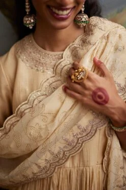 Punit Balana Buttercup Marodi Embellished Anarkali Set -Echo Clothing Store 19723pb21 3