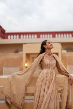 Punit Balana Buttercup Marodi Work Anarkali Set -Echo Clothing Store 19723pb23 3