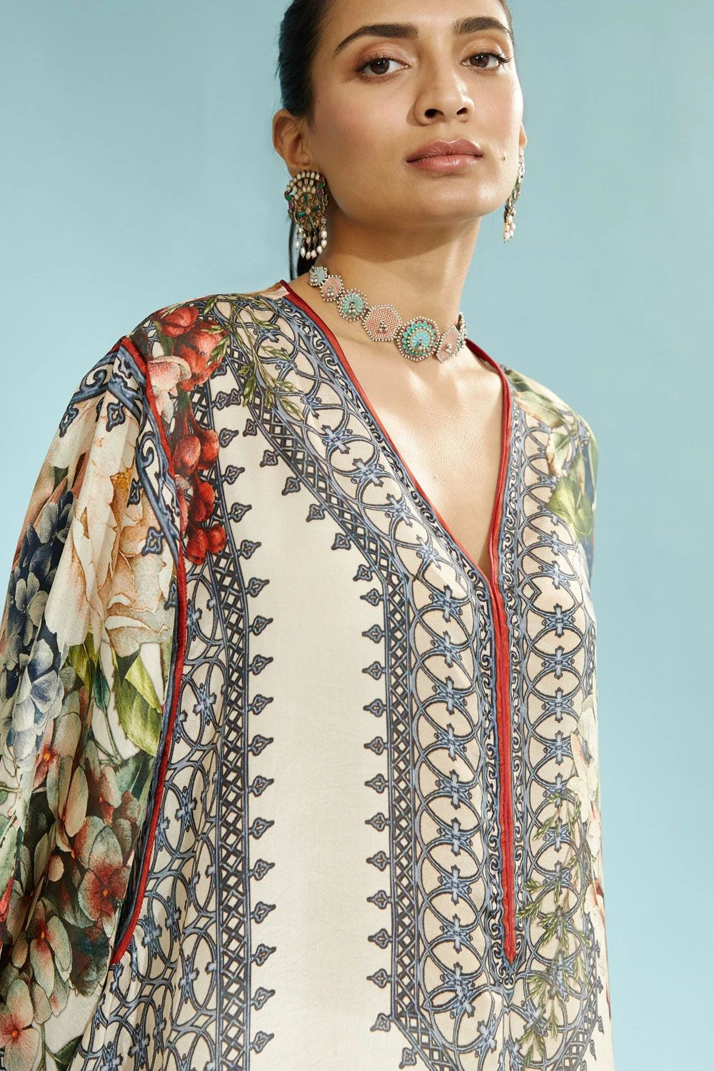 Rajdeep Ranawat Beige Kurta With Kimono Sleeves 5 Rajdeep Ranawat Beige Kurta With Kimono Sleeves - Image 5