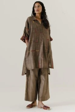 Sunira Designs Brown Moot Kurta
