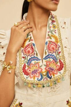 Chandrima Ivory Threadwork And Cutwork Jumpsuit -Echo Clothing Store 20032023ca32 5