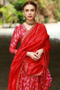 Punit Balana Surkh Laal Floral Anarkali Set -Echo Clothing Store 20042023pb01 3