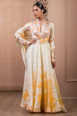 Tarun Tahiliani Sunset Handpainted Anarkali Set