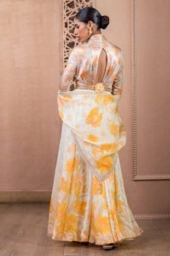 Tarun Tahiliani Sunset Handpainted Anarkali Set -Echo Clothing Store 20623tt21 3