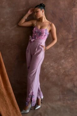 Sakshi Khetterpal Smoky Grape Corset Jumpsuit -Echo Clothing Store 20723sk20 4