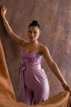 Sakshi Khetterpal Smoky Grape Corset Jumpsuit -Echo Clothing Store 20723sk20 6