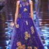 Aisha Rao Blue Trendcadis Embellished Gown