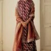 Mimamsaa Garnet Madhubala Dupatta
