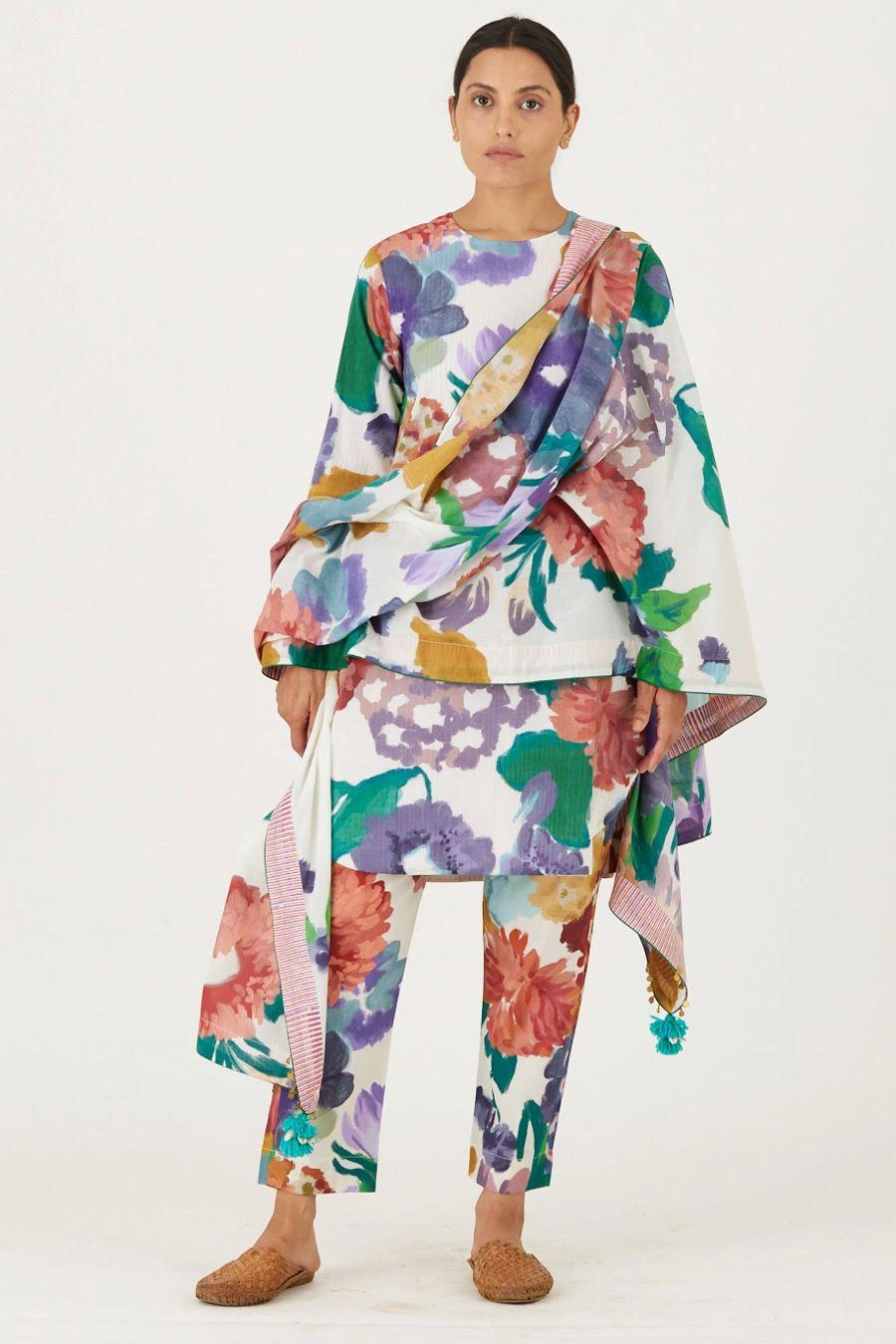 YAM Farah Floral Dupatta 1 YAM Farah Floral Dupatta