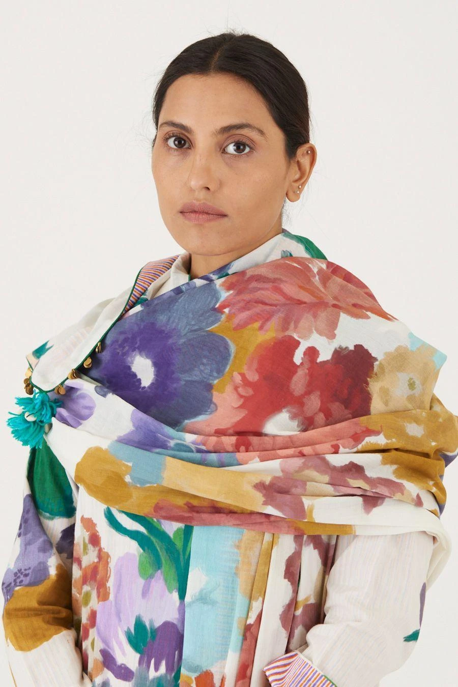 YAM Farah Floral Dupatta 5 YAM Farah Floral Dupatta - Image 5