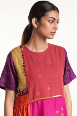 Medha Multicoloured Patchwork Kurta -Echo Clothing Store 212medh 0101763 3