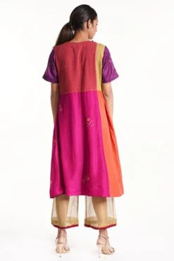 Medha Multicoloured Patchwork Kurta -Echo Clothing Store 212medh 0101763 4