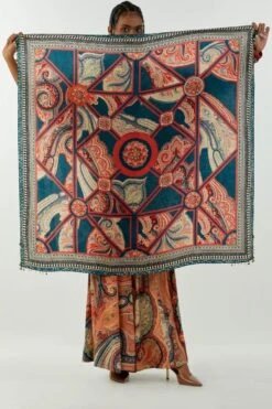 Aseem Kapoor Multicoloured Tribal Printed Scarf