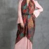 Dusala India Multicoloured Handwoven Cashmere Peacock Stole