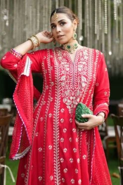 Gopi Vaid Rouge Royale Sequin Adorned Anarkali Set -Echo Clothing Store 22124gv12 3