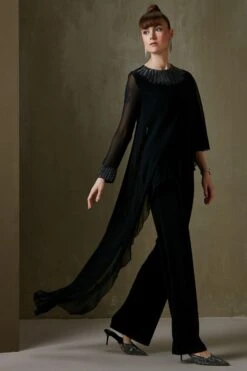 Namrata Joshipura Black Hand Embroidered Jumpsuit 9 Namrata Joshipura Black Hand Embroidered Jumpsuit -Echo Clothing Store 2212nj01 4