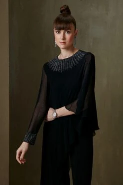 Namrata Joshipura Black Hand Embroidered Jumpsuit 10 Namrata Joshipura Black Hand Embroidered Jumpsuit -Echo Clothing Store 2212nj01 5