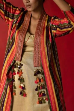 Pooja Keyur Gold Tissue Kurta Set -Echo Clothing Store 229pk41 3