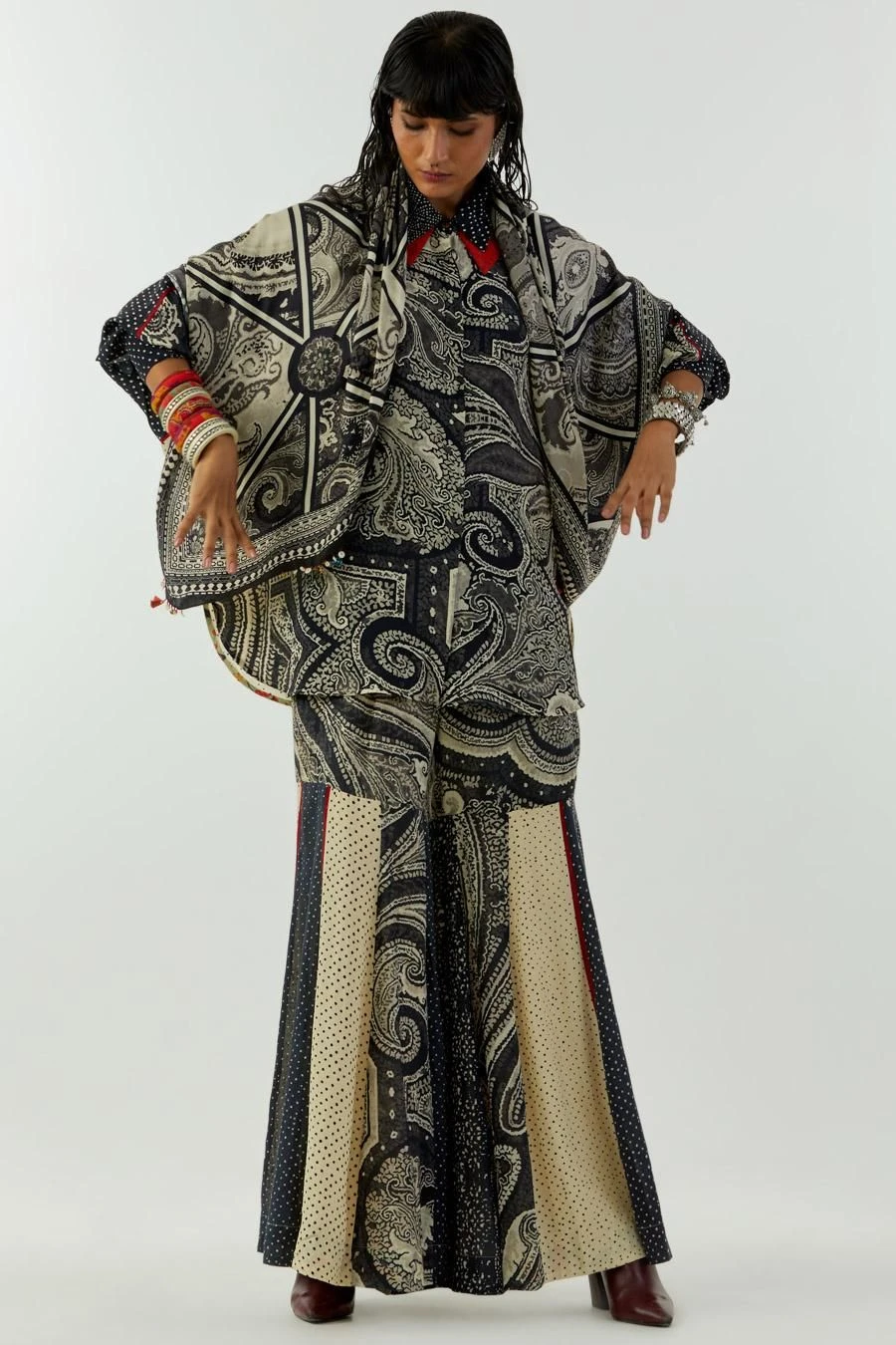 Aseem Kapoor Mogra Tribal Printed Scarf 1 Aseem Kapoor Mogra Tribal Printed Scarf