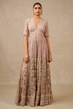 Tarun Tahiliani Lilac Embellished Jumpsuit