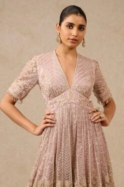 Tarun Tahiliani Lilac Embellished Jumpsuit 6 Tarun Tahiliani Lilac Embellished Jumpsuit -Echo Clothing Store 231023tt27 3