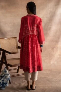 Swatti Kapoor Red Hand-block Printed Tunic 9 Swatti Kapoor Red Hand-block Printed Tunic -Echo Clothing Store 233swk17 5