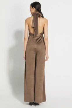 431-88 By Shweta Kapur Sepia Crushed Halter Neck Jumpsuit 5 431-88 By Shweta Kapur Sepia Crushed Halter Neck Jumpsuit -Echo Clothing Store 23new14 3