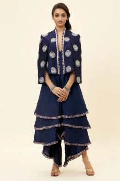 SVA Blue Noor Jacket & A Layered Jumpsuit