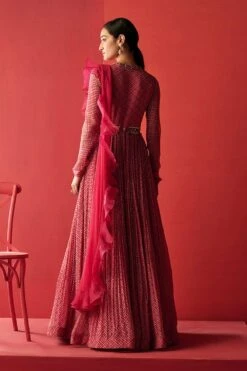 Ridhi Mehra Martha Folk Printed Anarkali Set 5 Ridhi Mehra Martha Folk Printed Anarkali Set -Echo Clothing Store 2405rm02 3