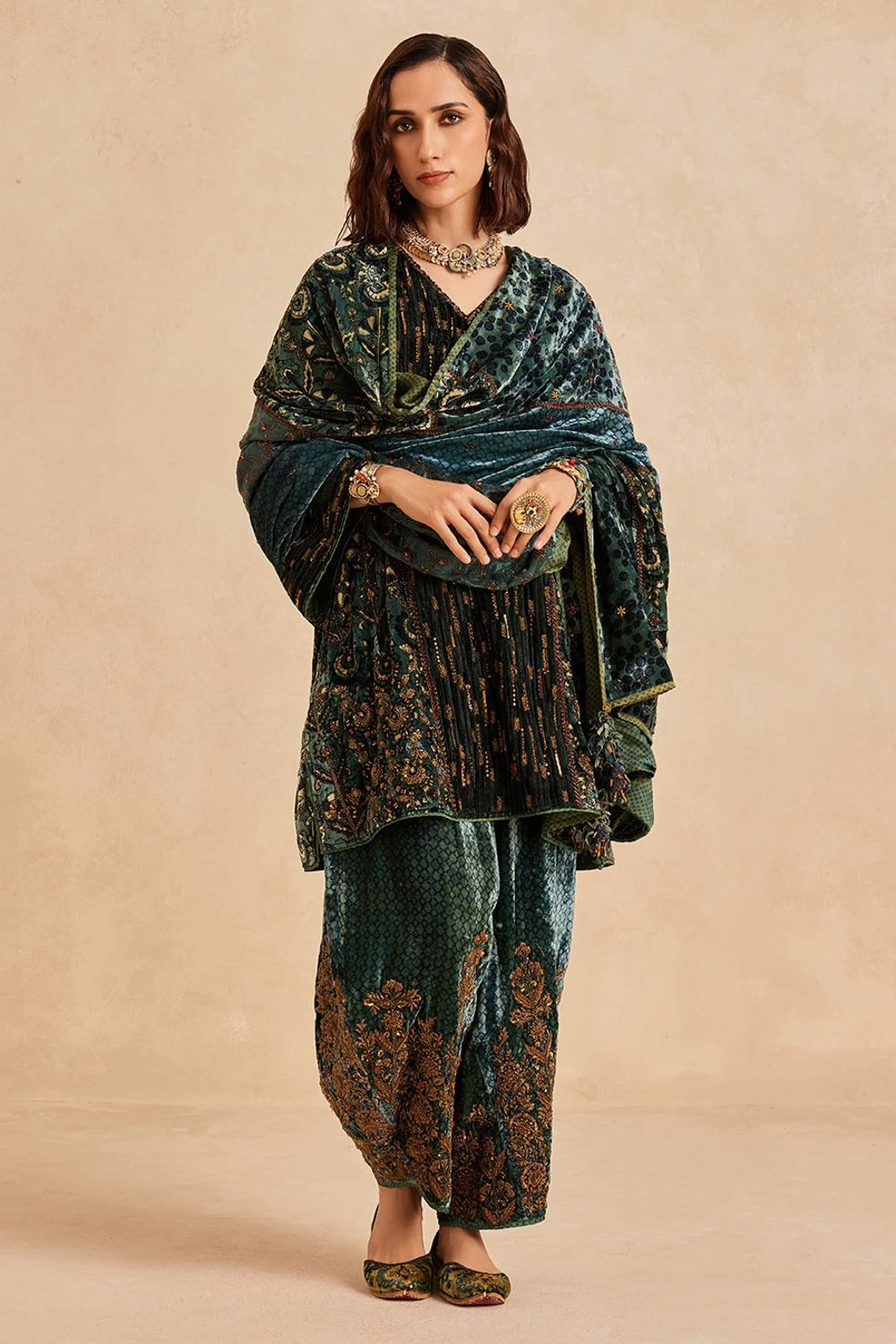 Sunira Designs Blue Ruhaani Doshala 1 Sunira Designs Blue Ruhaani Doshala