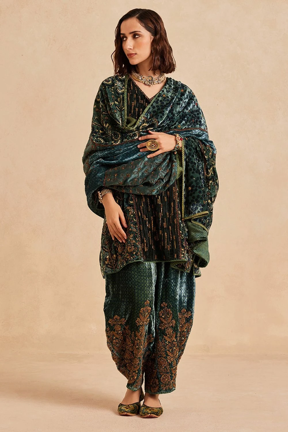 Sunira Designs Blue Ruhaani Doshala 2 Sunira Designs Blue Ruhaani Doshala - Image 2